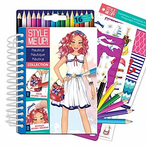 Скетчбук с карандашами - Морская коллекция (Style Me Up, 1474st)